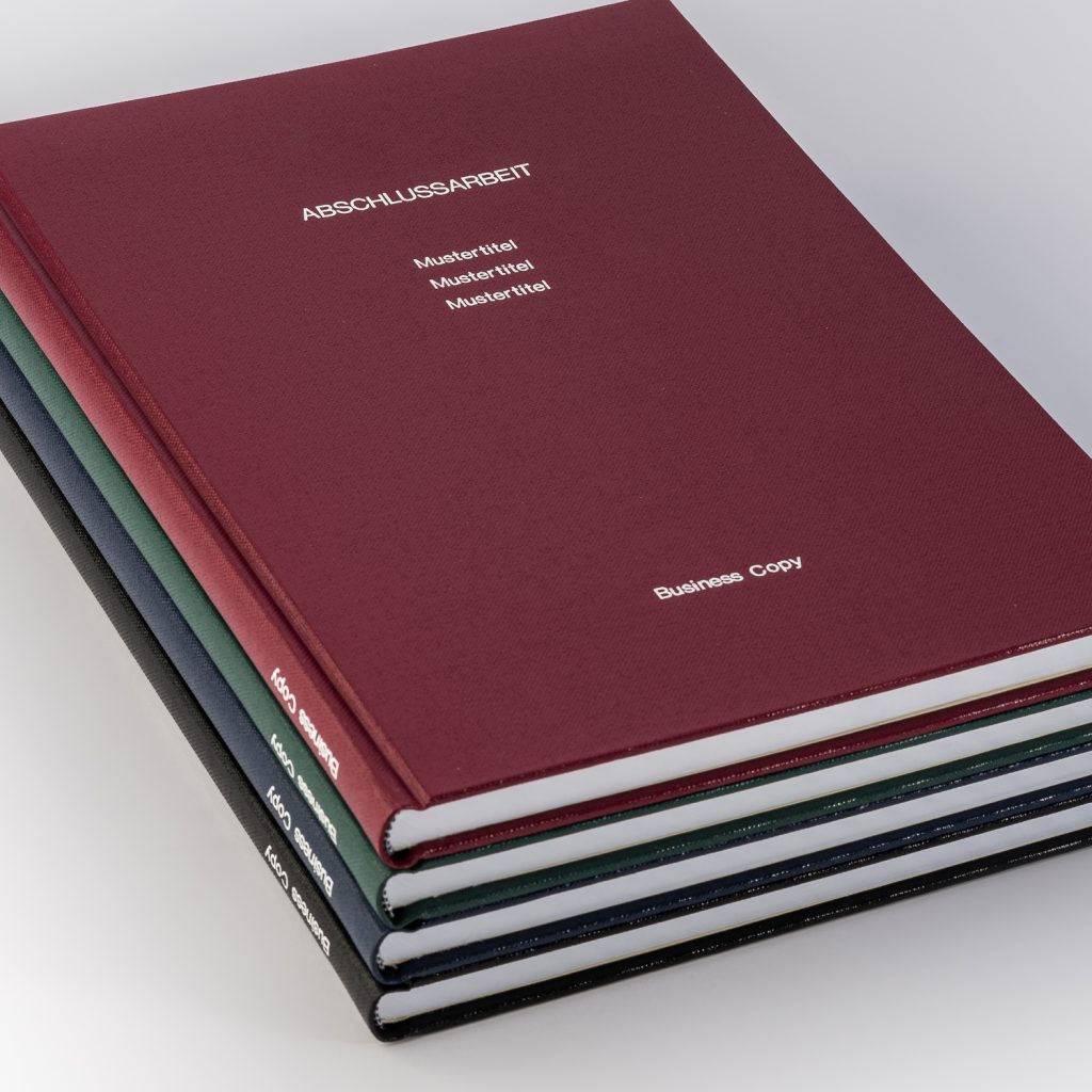Bachelorarbeit binden Hardcoverbindung